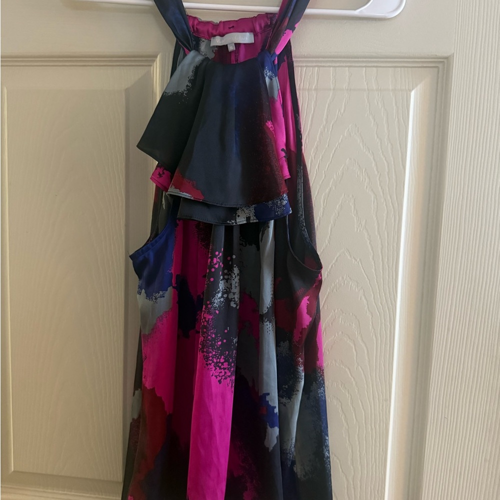Violet & Claire Pink and Blue Formal Top